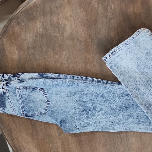 Free People We The Free Stone Wash Distressed High Rise Straight Leg Jeans Sz 28 - Picture 13 of 13